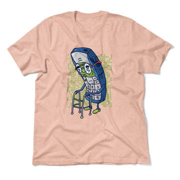 Old Nokia Cellphone Men/Unisex T-Shirt in Heather Peach color